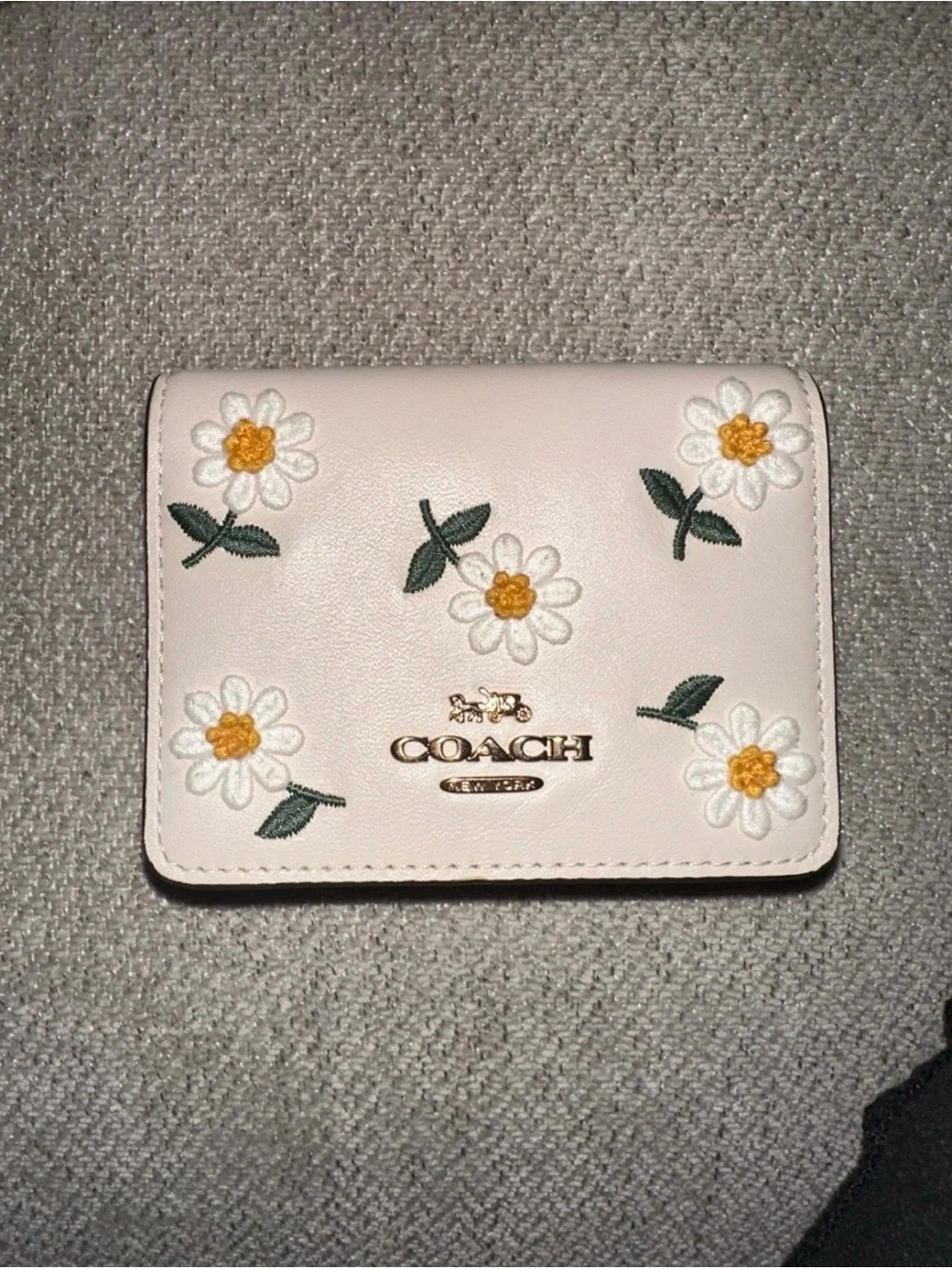 Coach Daisy embroidered wallet